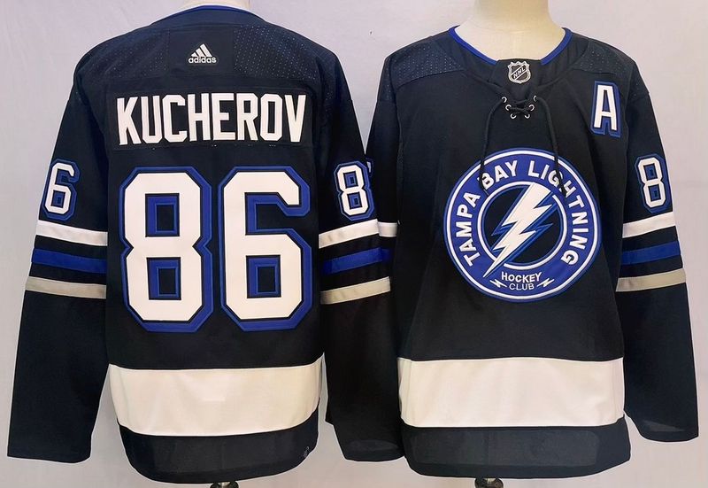 Men's Tampa Bay Lightning Nikita Kucherov #86 Blue jersey
